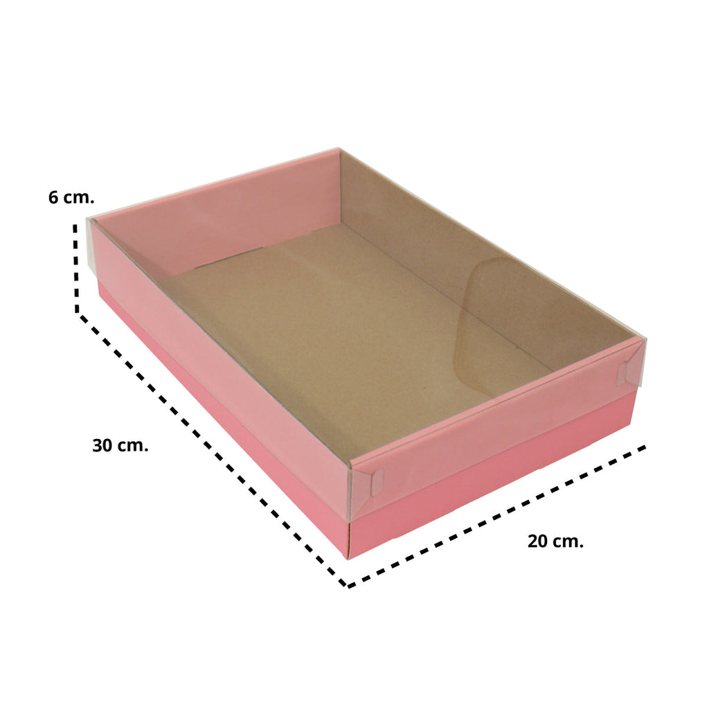 Bandeja De Cartón Rectangular 20x30x6