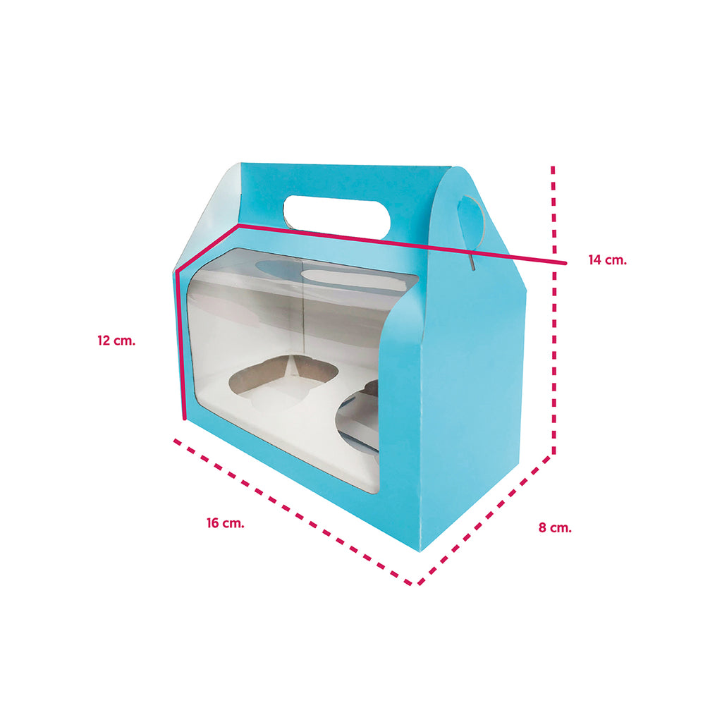 Caja Cupcakes Boxlunch 2 Cavidades 10 Piezas
