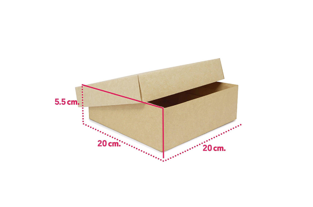 Cajas de cartón de 8 x 8 x 2,3 con tapas Cajas de regalo cuadradas