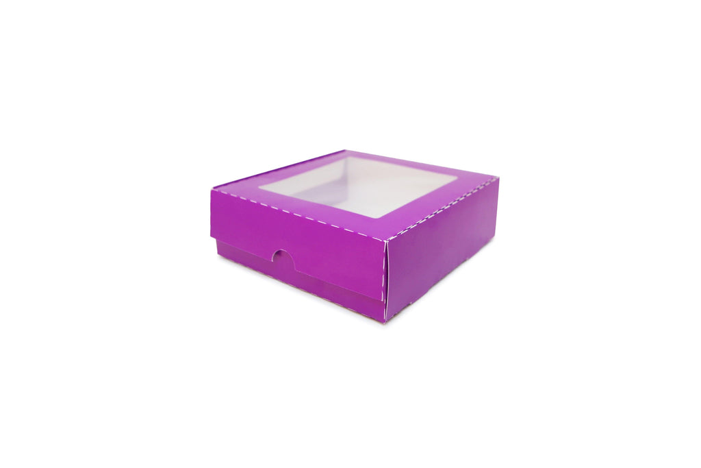 Caja Galletera Con Ventana 15x15x4.5 10 Pzas - Que Bonito